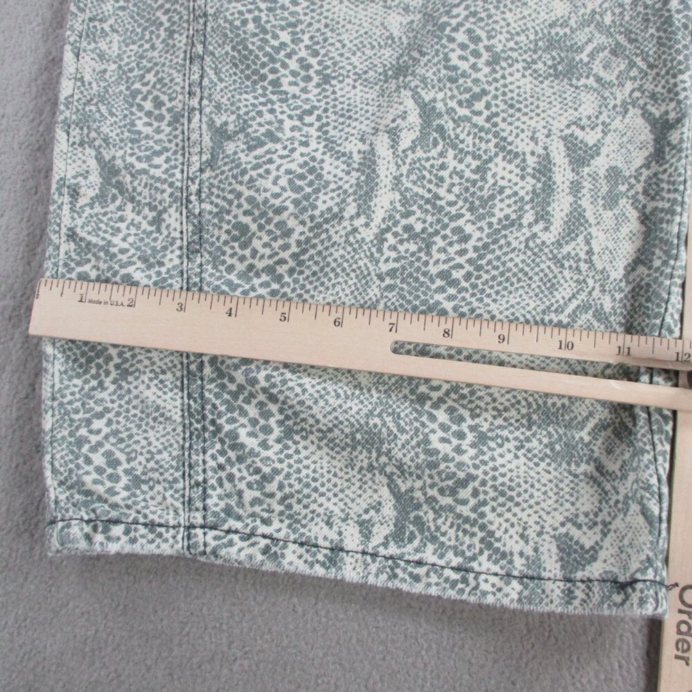 We The Free Jeans Womens 32 Snake Print Good Luck Barrel Wide Leg Pants NEW - Picture 14 of 15